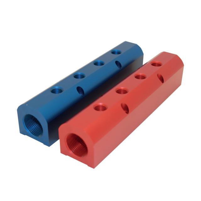 1 1/2 Verteiler 4 x 1/2 blau