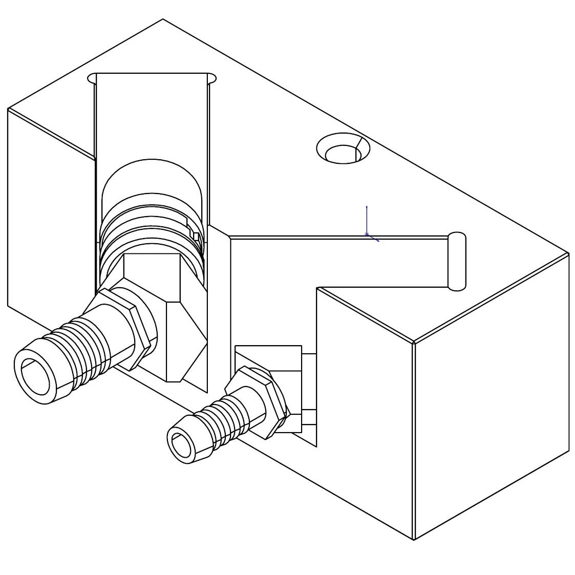 Halterung für Kupplungen TS 45° 09/13/20/30