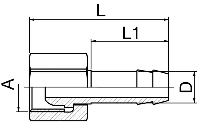 Schlauchanschluss - Innengewinde BSPP 60° Konus