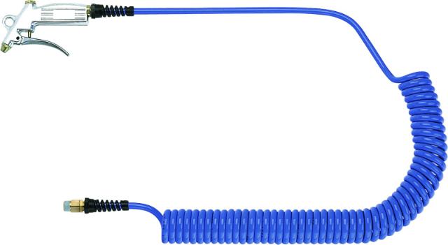 Druckluftpistole mit Polyurethan-Spiralschlauch