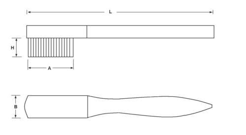 Handbürste - Messing