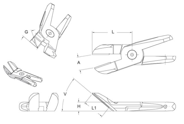 Lange Klinge / Tiefer Winkel 40/30°