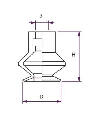 Balgensaugnapf 1,5 Balg Ø20-40