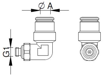 Winkelanschluss Ø6 G1/8