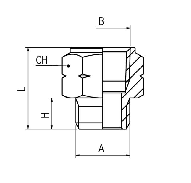 Adapternippel - NPT zu BSPP