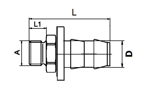 Push-Lock-Schlauchanschluss - zylindrisches Gewinde BSPP