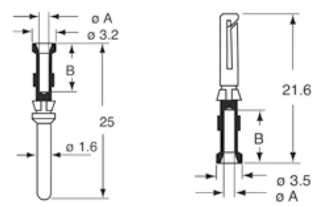 Crimp-Kontaktstifte