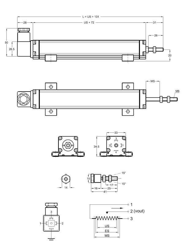 Linearpotentiometer - Stabwaage
