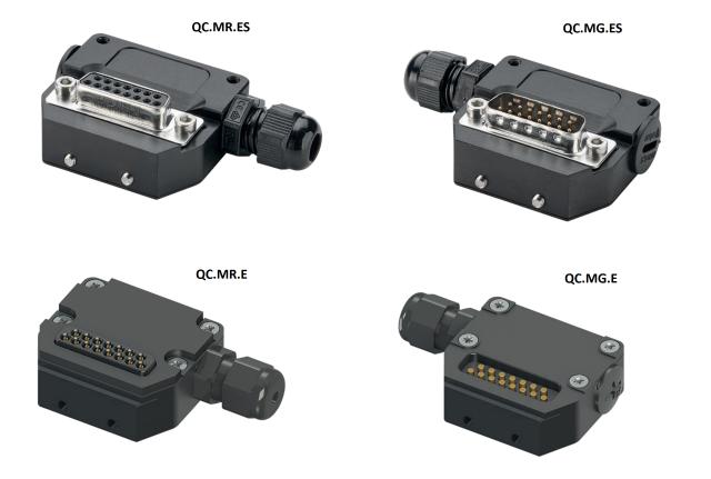 Elektrische Steckverbinder 15 Pin - Schnellwechsler - Greiferseite