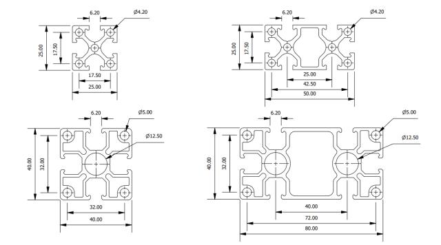 Alu Profile 25x50 2000
