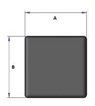 Profilabdeckung  40 x 80 mm