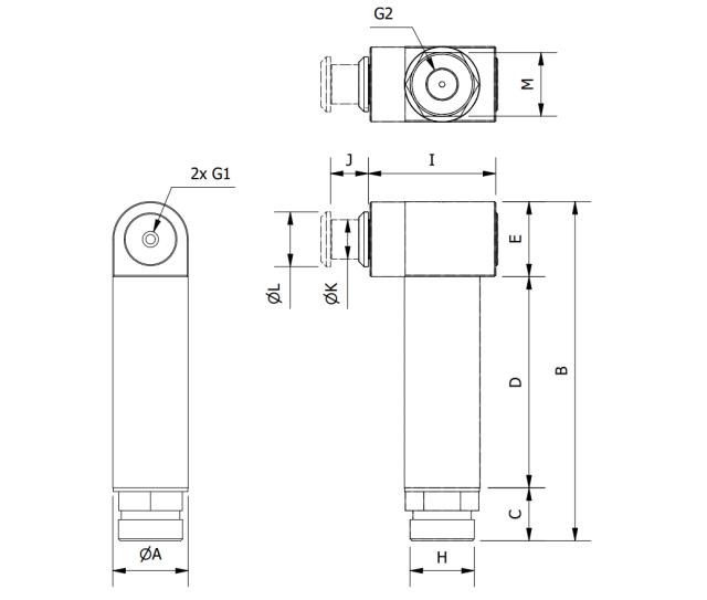 Finger Greifer M5 6 mm - senkrecht 